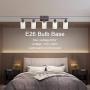5-Light Wall Light Fixtures MELUCEE Vanity Lights Bathroom Fixtures Oil Rubbed Bronze Finished with Clear Glass, Industrial Wall Sconce for Living Room Bedroom Hallway Kitchen
