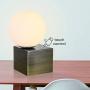 Nocolliny Modern Dimmable Touch LED Brass Table Lamp for Bedroom, Living Room