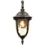Bellagio Outdoor Wall Light Fixture Bronze 16 1/2'' Hammered Glass Sconce for House Deck Patio Porch - John Timberland