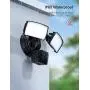 Victure 1080P AI Floodlight Camera, Outdoor Security Camera, 2500 Lumen Brightness, Infrared Night Vision, AI Motion Detection, IP65 Waterproof, Works with Alexa