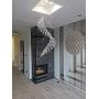 JEUNEU Modern Royal Crystal Chandelier K9 Raindrop Ceiling Light for Living Room Hotel Hallway Foyer Entry Way Stairways