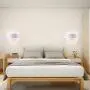 LightInTheBox Modern Contemporary Wall Sconces Wall Light Flush Mount Wall Lighting Fixture Lamp for Living Room Bedroom 60W White 2PCS