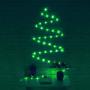 Hopolon Outdoor Rope String Lights, 4.5V Safety UL Plug Powered Waterproof Tube Light with 100 LED, 33 feet 8 Modes Copper Fairy Lights for Garden Fence Patio Yard Wedding Christmas Hall (Green)