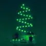 Hopolon Outdoor Rope String Lights, 4.5V Safety UL Plug Powered Waterproof Tube Light with 100 LED, 33 feet 8 Modes Copper Fairy Lights for Garden Fence Patio Yard Wedding Christmas Hall (Green)