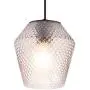 Mini 1-Light Single Pendant Lighting, Contemporary Vase Shade Hanging Light Fixture with Handblown Clear Glass for Kitchen Island,Dining Room,Restaurant
