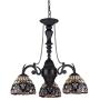 Chloe Lighting CH33353VR21-DC3 Serenity Tiffany-Style Victorian 3-Light Mini Chandelier, 25.8 x 20.5 x 20.5'', Bronze