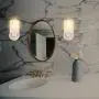 Wall Decor Light Fixture Bathroom Vanity, Living Room Decor, Modern Home Decor, Bathroom Light fixtures, Pack of 2, Brushed Nickel Finish and Frosted Seeded Glass,