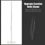 Tangkula Helix LED Floor Lamp for Living Rooms, 48 Inch Tall Bright Contemporary Standing Pole Light with Built-in Foot Switch, for Bedrooms & Offices (Black)