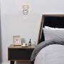KRASTY Modern Luxury Globe Wall Sconce Metal Chrome Finished Hardwire Crystal Wall Sconces,Bedside Wall Lamp Lighting Fixture for Living Room Bedroom Bathroom