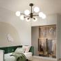 NEWSEE Sputnik Chandelier Modern 8-Light Glass Gold Globes Classic Mid Century Pendant Lighting Fixture Living Dining Room NEWSEE Sputnik Chandelier Modern 8-Light Glass Gold Globes Classic Mid Century Pendant Lighting Fixture Living Dining Room