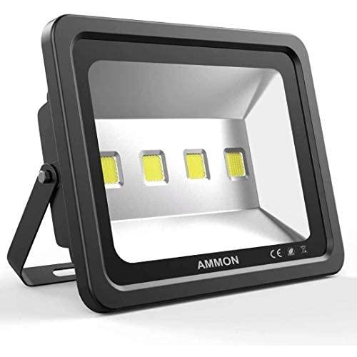 AMMON 200W LED Outdoor Flood Lights - 20000lm Super Bright Outside Floodlights, IP65 Waterproof Exterior Security Lights, 6000K Daylight White Lighting for Playground Yard Stadium Lawn Ball Park