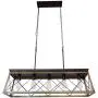 Lobolighting 5-Lights Kitchen Island Light Farmhouse Linear Pendant Lighting for Dining Room Table Chandelier Ceiling Hanging Light Fixture