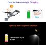 Gebosun LED 60W Solar Flood Outdoor Street Lights,IP65 Waterproof Dusk to Dawn Security Area Light 6000 Lumen 6000K for Yard, Garden, Warehouse, Swimming Pool, Pathway, Basketball Court.