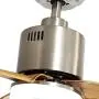 Indoor Ceiling Fan Light Fixtures - FINXIN Brushed Nickel Remote LED 52 Ceiling Fans For Bedroom,Living Room,Dining Room Including Motor,3-Blades,Remote Switch (Brushed Nickel)
