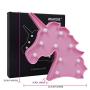 Unicorn Gifts Light Unicornio Party Supplies Lamp Battery Operated LED Night Lights Wall Living Room,Bedroom,Home, Christmas,Party as Kids Gift (pink unicorn)