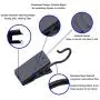 Coideal 100 Pack Stainless Steel Curtain Clip String Party Lights Hanger Wire Holder for Home Decoration, Photos, Art Craft Display and Outdoor Activities Supplies (Black)