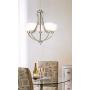 Milbury Satin Nickel Chandelier 24'' Wide Modern White Glass 5-Light Fixture for Dining Room House Foyer Kitchen Island Entryway Bedroom Living Room - Possini Euro Design Milbury Satin Nickel Chandelier 24'' Wide Modern White Glass 5-Light Fixture for Dining Room House Foyer Kitchen Island Entryway Bedroom Living Room - Possini Euro Design