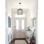 Z-LIGHT 3-Light Chandelier, Modern Lighting Fixture Farmhouse Rustic Pendant Light for Dining Room, Kitchen Island, Hallway (Gold in Black)