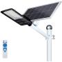 120W LED Solar Street Lights, Outdoor Dusk to Dawn Pole Light with Remote Control, Waterproof, Ideal for Parking Lot, Stadium, Yard, Garage and Garden (Cool White)