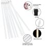 Number-one Meteor Shower Lights, LED Falling Rain Lights 50cm 10 Tube 480 LEDs Falling Raindrop Light, Waterproof Icicle Snow Fall String Lights for Xmas Tree Parties Wedding Garden (Warm White)