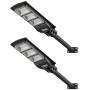 2 Pack Solar Street Light, 6000LM LED Solar Power Street Lamp Outdoor Dusk to Dawn for Parking Lot, Yard, Garage and Garden, LOVUS, ST60-039-2