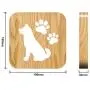 Creative 3D Dog Wooden Lamp, LED Table Light USB Power Cartoon Nightlight Desk lamp Home Bedroom Decor Lamp, Gift for Kids Adult Girls Boys Bedroom Living Room Nightstand
