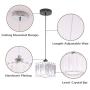 Jaycomey Glass Pendant Lighting,1-Light Chrome Crystal Ceiling Chandelier,Modern Square Ceiling Pendant Light Fixtures for Living Dining Room Bedroom Entryway