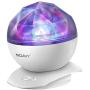 SOAIY Rotation Sleep Soothing Color Changing Aurora Night Light Projector with Build-in Speaker, Relaxing Light Show, Mood Light for Baby Nursery, Adults and Kids Bedroom, Living Room (White)