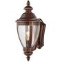 NOMA Four-Sided Outdoor Wall Lantern | Waterproof Outdoor Up-Facing Exterior Light for Front Door, Backyard, Garage, Patio or Décor | Bronze Finish with Clear Glass Panels