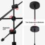 WBinDX Modern Sputnik Chandelier 6 Lights Black Contemporary Pendant Lighting Ceiling Light Fixture for Dining Kitchen Island Bedroom