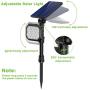 Solar Spotlights Outdoor 22 LED Waterproof Landscape Spot Light Auto On/Off Flood Lamp for Garden Yard Patio Lawn Garage Driveway