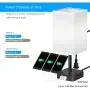 COZOO Bluetooth RGB & USB Bedside Table Lamp with 3 USB Charging Ports and 2 Outlets Power Strip, LED Light Bulb Dimmable, Music Sync RGB Color Changing Light for Party Home/Bedroom/Living Room COZOO Bluetooth RGB & USB Bedside Table Lamp with 3 USB Charging Ports and 2 Outlets Power Strip, LED Light Bulb Dimmable, Music Sync RGB Color Changing Light for Party Home/Bedroom/Living Room