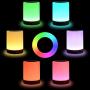 Night Light, UNIFUN Touch Lamp for Bedrooms Living Room Portable Table Bedside Lamps with Rechargeable Internal Battery Dimmable 2800K-3100K Warm White Light & Color Changing RGB