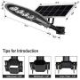 Commercial Solar Street Light-20000LM 6000K Outdoor Solar Powered Street Lamp with Remote Control Super Bright, LOVUS, ST200-007