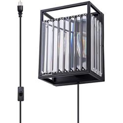 MAYNA Industrial Wall Lantern Wall Mount Waterproof Anti-Rust Matte Black Wall Lamp with Clear Glass Mounted Single Light for Corridors, Living Rooms, Bedrooms, Entrances, Courtyards, Garages, 1 Pack