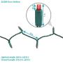 Sunnydaze Christmas Tree Lights 5mm Wide Angle LED String Light - 70-Count Bulbs - 22-Foot Lighted Length - UL Listed Indoor/Outdoor Electric Plug-in Holiday LEDs - Red