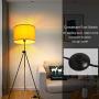 Modern LED Tripod Floor Lamps for Living Room, Bedroom, White Mid Century Standing Design Light with Metal Legs, Adjustable Contemporary Tall Lamp for Office-Blub not Included
