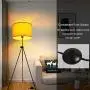 Modern LED Tripod Floor Lamps for Living Room, Bedroom, White Mid Century Standing Design Light with Metal Legs, Adjustable Contemporary Tall Lamp for Office-Blub not Included