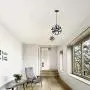 Black Industrial Vintage Metal Globe Ceiling Light Pendant Light, Changeable Hanging Light Chandelier Fixture for Kitchen Island Dining Table Bedroom Hallway.