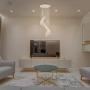 JEUNEU Modern Royal Crystal Chandelier K9 Raindrop Ceiling Light for Living Room Hotel Hallway Foyer Entry Way Stairways