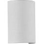 Progress Lighting P710071-030-30 Inspire LED Wall Sconce with Summer Linen Shade, 9'' x 6-1/4'', White