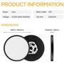 TALOYA Flush Mount LED Ceiling Light Fixture Black,20W (12 Inch-1 Pack) Ceiling Lamp Surface Mount for Kitchen Bedroom Utility Closet Room,3 Color Temperatures in One (3000k/4000k/6500k)