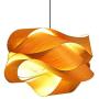 Mopoq Southeast Asia Veneer Lamp Nordic Minimalist Wooden Ceiling Pendant Lamp for Living Room Bedroom Study Restaurant Bar Creative Wood Chandelier