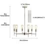XILICON Brushed Nickel Sputnik Chandelier Mid Century Industrial Pendant Lighting 6 Lights Vintage Ceiling Light Fixture XILICON Brushed Nickel Sputnik Chandelier Mid Century Industrial Pendant Lighting 6 Lights Vintage Ceiling Light Fixture