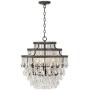 Beloit Rust Crystal Chandelier 20'' Wide Vintage 3 Tier 4-Light Fixture for Dining Room House Foyer Kitchen Island Entryway Bedroom Living Room - Vienna Full Spectrum