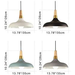 STGLIGHTING 3-Lights Dimmable Track Mount Pendant Light Macaron Black Metal Lamp Shade Wood Handle Instant on Halo Track Pendant Lamp Fixtures for Restaurant Cafe Shop