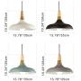 STGLIGHTING 3-Lights Dimmable Track Mount Pendant Light Macaron Black Metal Lamp Shade Wood Handle Instant on Halo Track Pendant Lamp Fixtures for Restaurant Cafe Shop