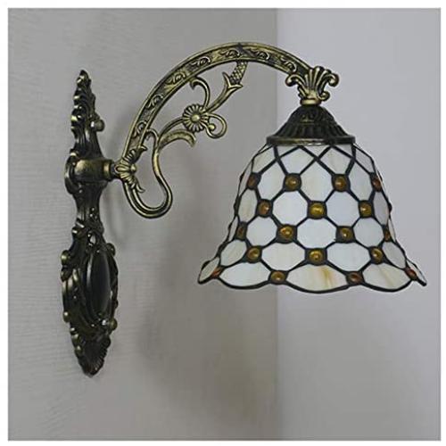 Wall Lamps, Tiffany Style Wall Lights, Retro Creative Bedroom Living Room Dining Room Study Staircase Hallway Aisle Decorative Lighting,E
