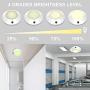 BIGLIGHT Battery Operated Wireless LED Ceiling Light, Remote Controlled, 16 Color Changing Mood Light, Hallway Lighting, Dimmable Night Light for Shower Closet Bedroom Corridor Bathroom, 2 Pack