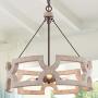 LALUZ Wood Farmhouse Chandelier, 3-Lights White Chandelier Drum Pendant Lighting for Kitchen Island, Living Room, Bedroom, Dining Rooms, 19.5'' W x 21'' H, Cream White LALUZ Wood Farmhouse Chandelier, 3-Lights White Chandelier Drum Pendant Lighting for Kitchen Island, Living Room, Bedroom, Dining Rooms, 19.5'' W x 21'' H, Cream White